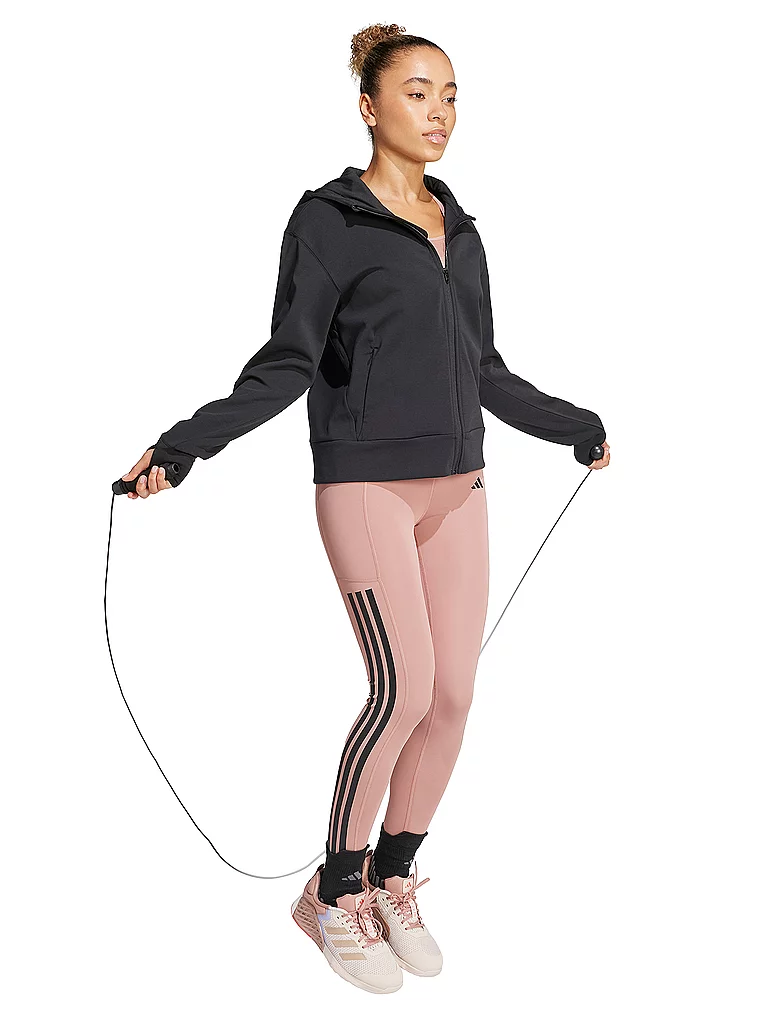 Adidas Damen Kapuzenjacke D4T Schwarz | L