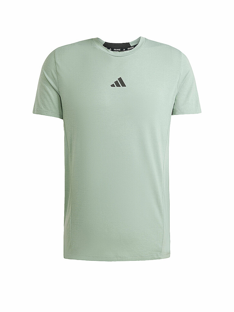 Adidas Fitnessshirt D4T Polyester-Lyocell-Elastan Hellgrün