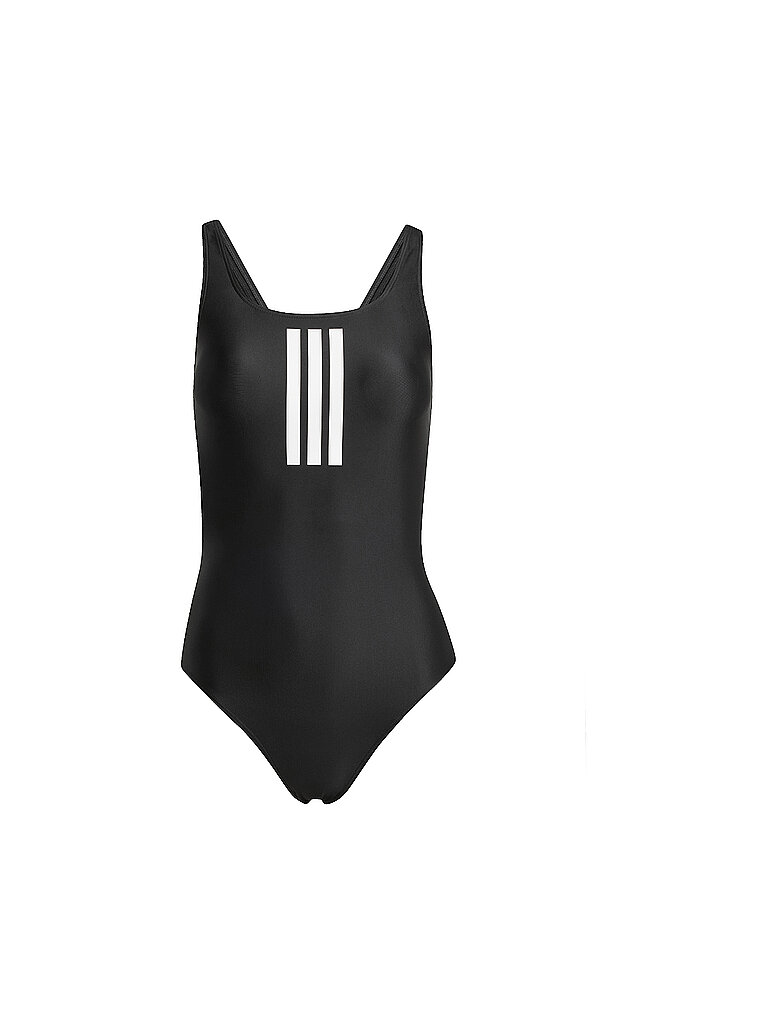 Adidas Badeanzug 3S Mid Polyamid-Elastan Schwarz