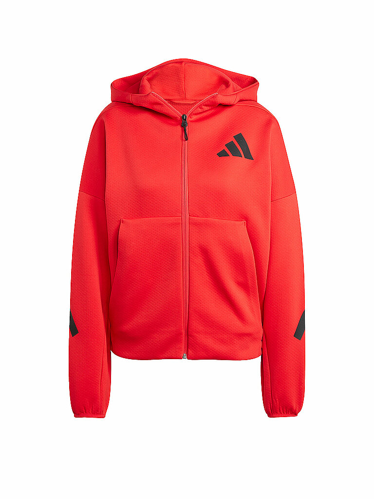 Adidas Kapuzenjacke ZNE Zip-Hoodie Adidas Primeknit Rot