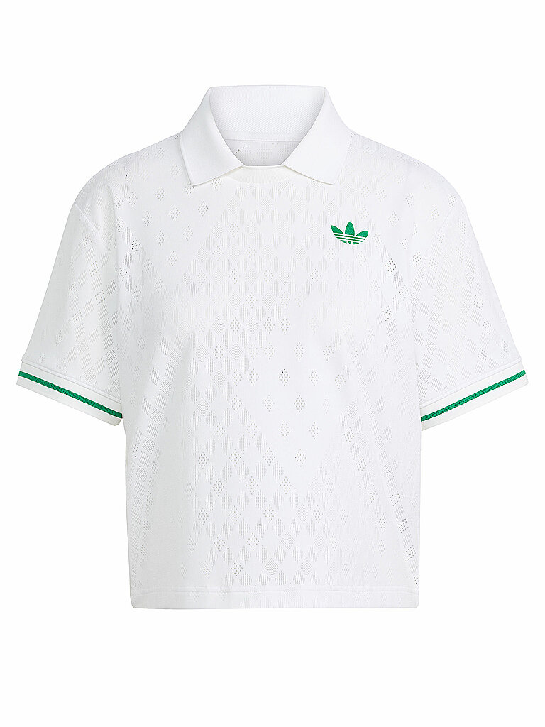 Adidas Polo Kurzgeschnitten Polyester-Elastan Weiss