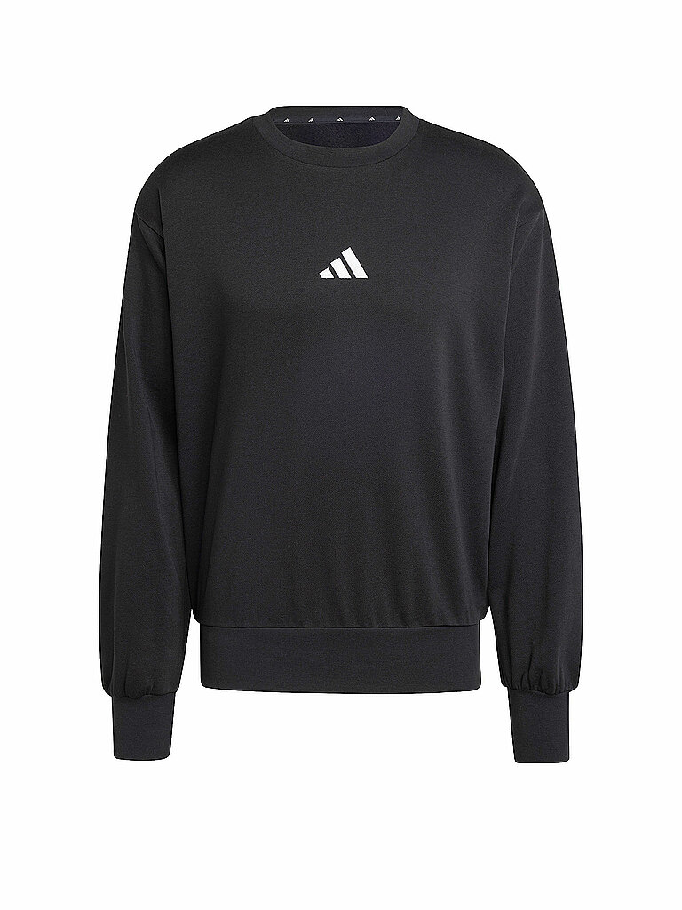 Adidas Pullover Ripp Detail 3-Stripes Mischgewebe Schwarz