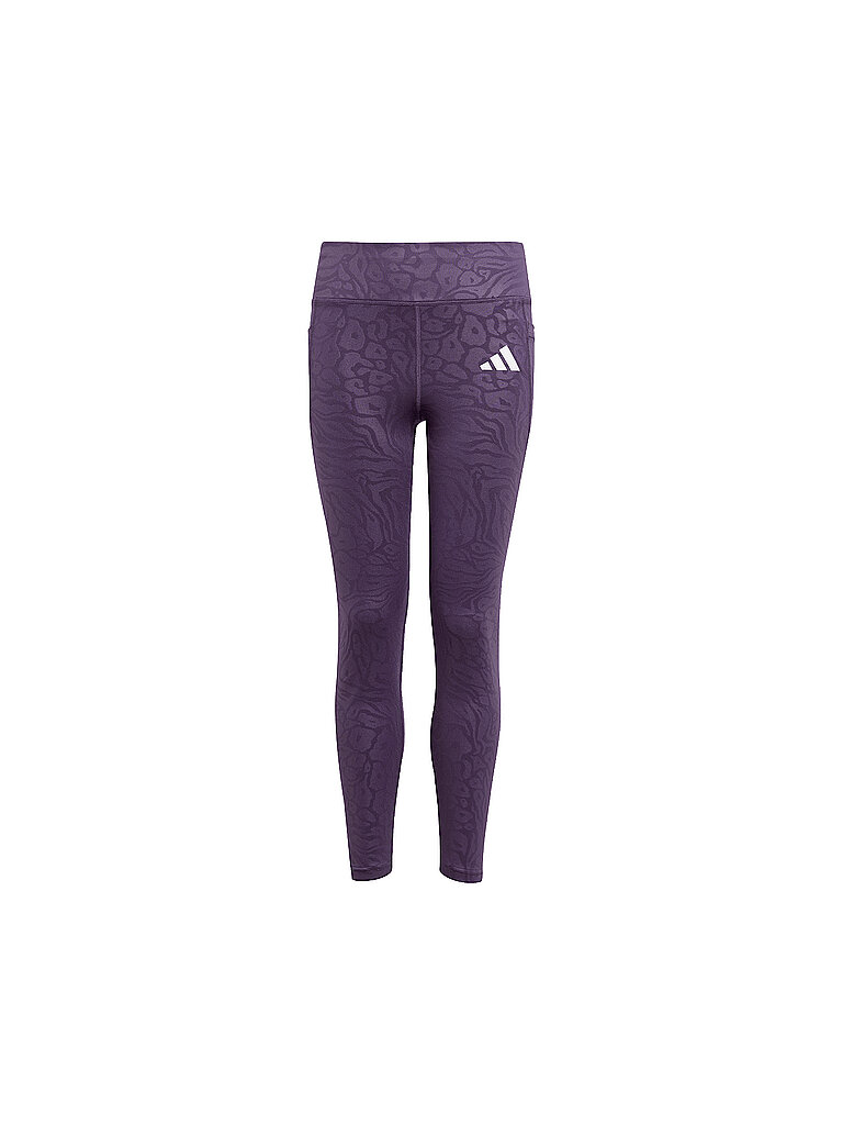 Adidas Fitnesstight Animalprint Polyester-Elastan Lila