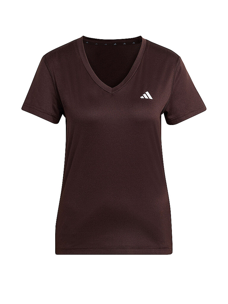 Adidas Shirt T-Ausschnitt Slim braun