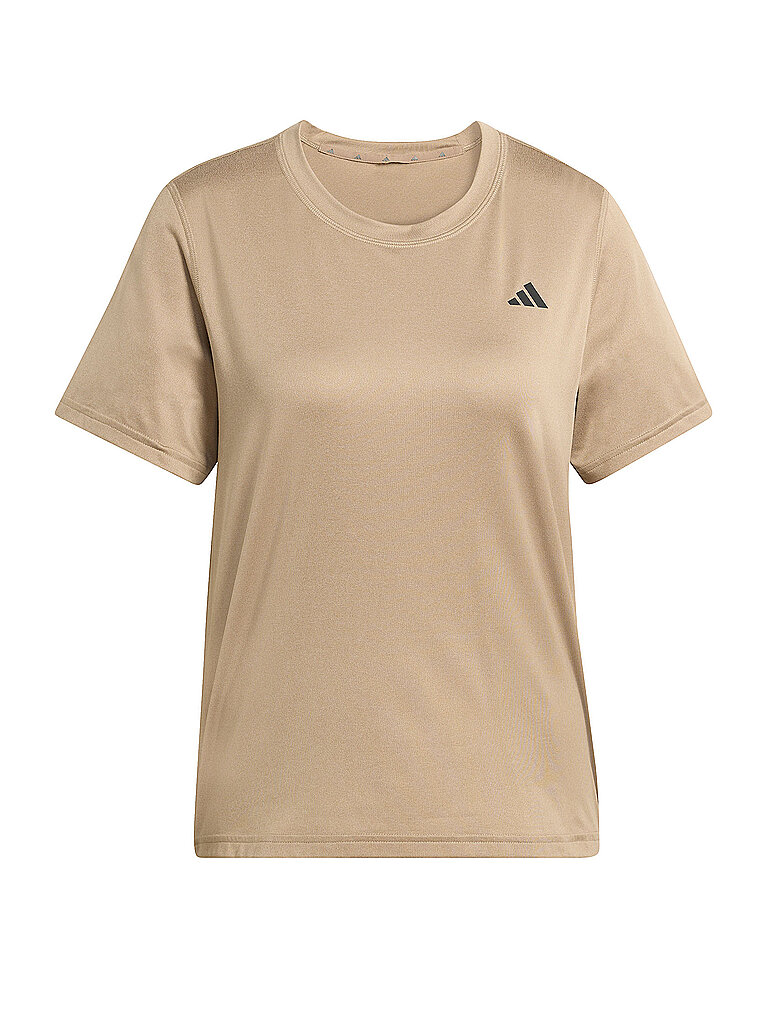 Adidas Sportshirt Regular Cut Single Jersey Camel