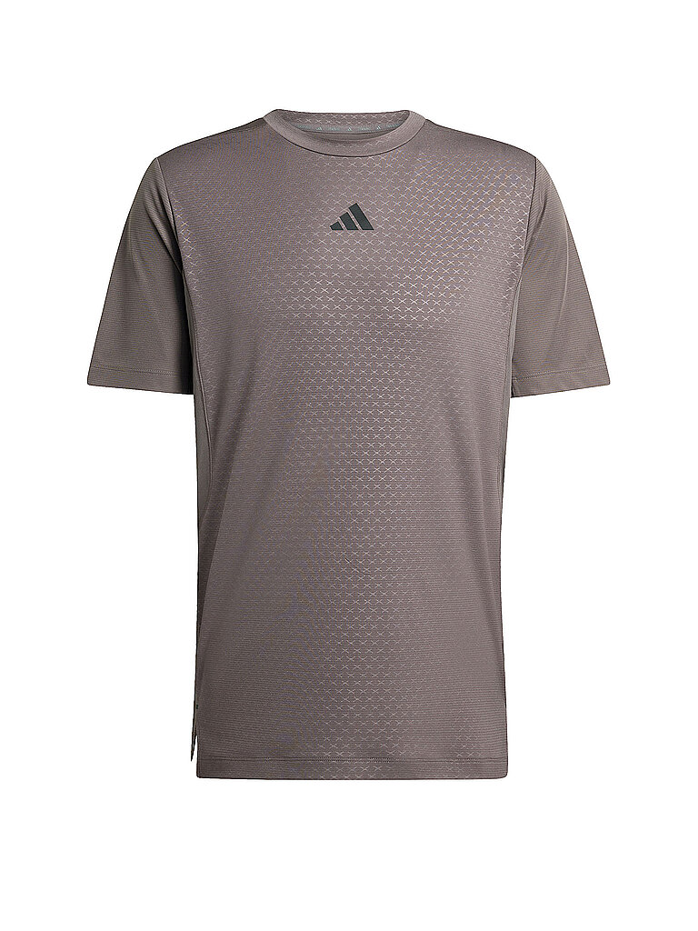 Adidas Fitnessshirt D4T Power 3-Stripes Braun