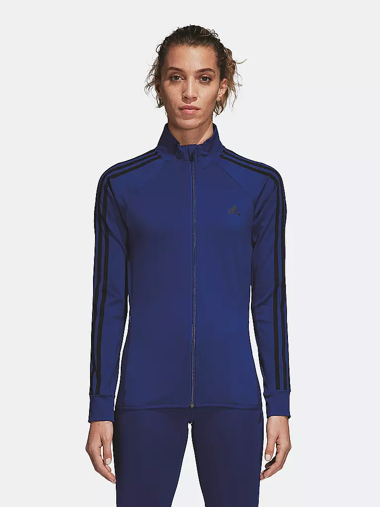ADIDAS | Damen Fitness-Jacke D2M Tracktop | blau