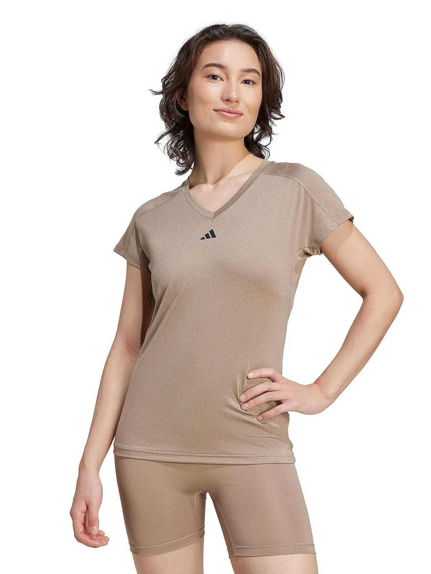 ADIDAS | Damen Fitnessshirt 	AEROREADY Train Essentials  | braun