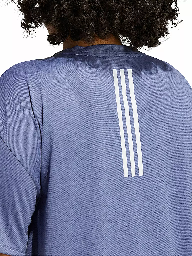 ADIDAS | Damen Fitnessshirt 3-Streifen AEROREADY | blau