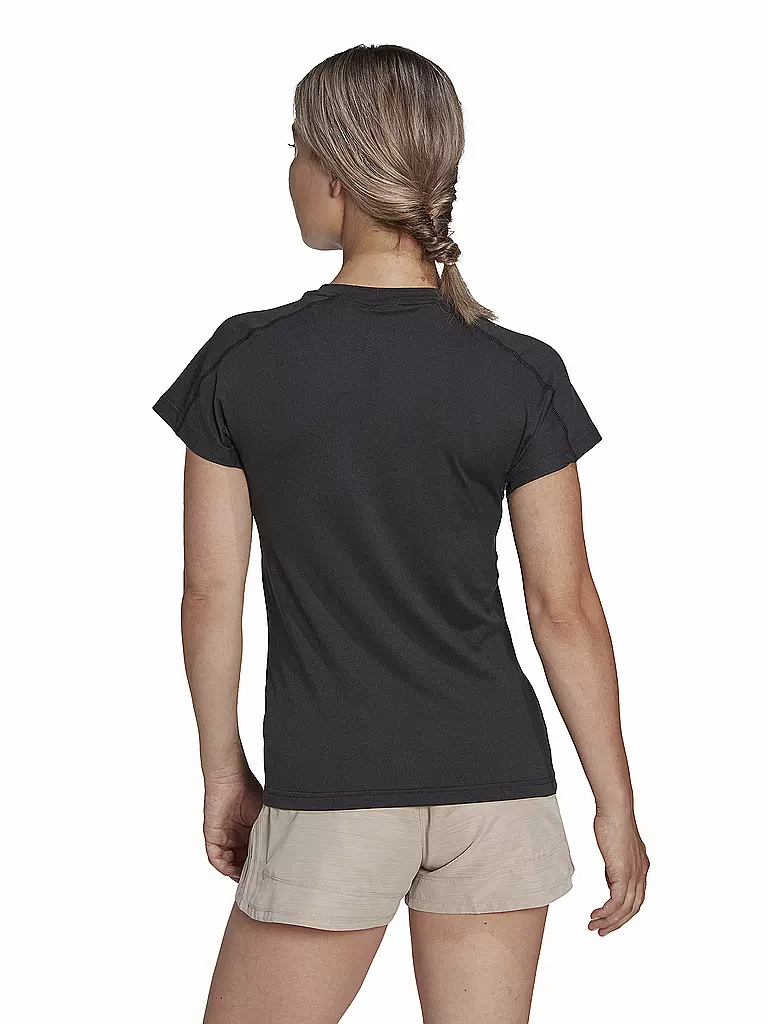 ADIDAS | Damen Fitnessshirt AEROREADY Train Essentials Minimal Branding V-Neck | schwarz