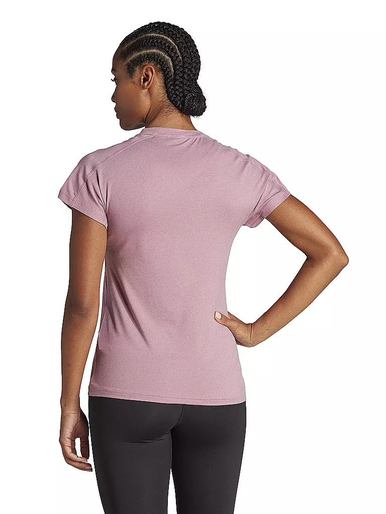 ADIDAS | Damen Fitnessshirt AEROREADY Train Essentials Minimal Branding V-Neck | beere