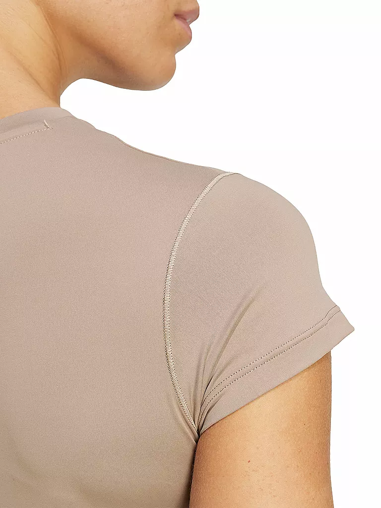 ADIDAS | Damen Fitnessshirt Hyperglam Ripp-Baby | braun