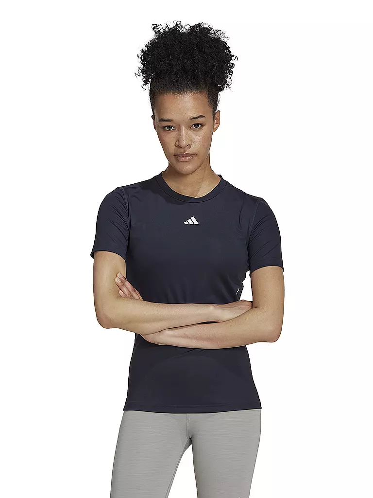 ADIDAS | Damen Fitnessshirt Techfit | dunkelblau