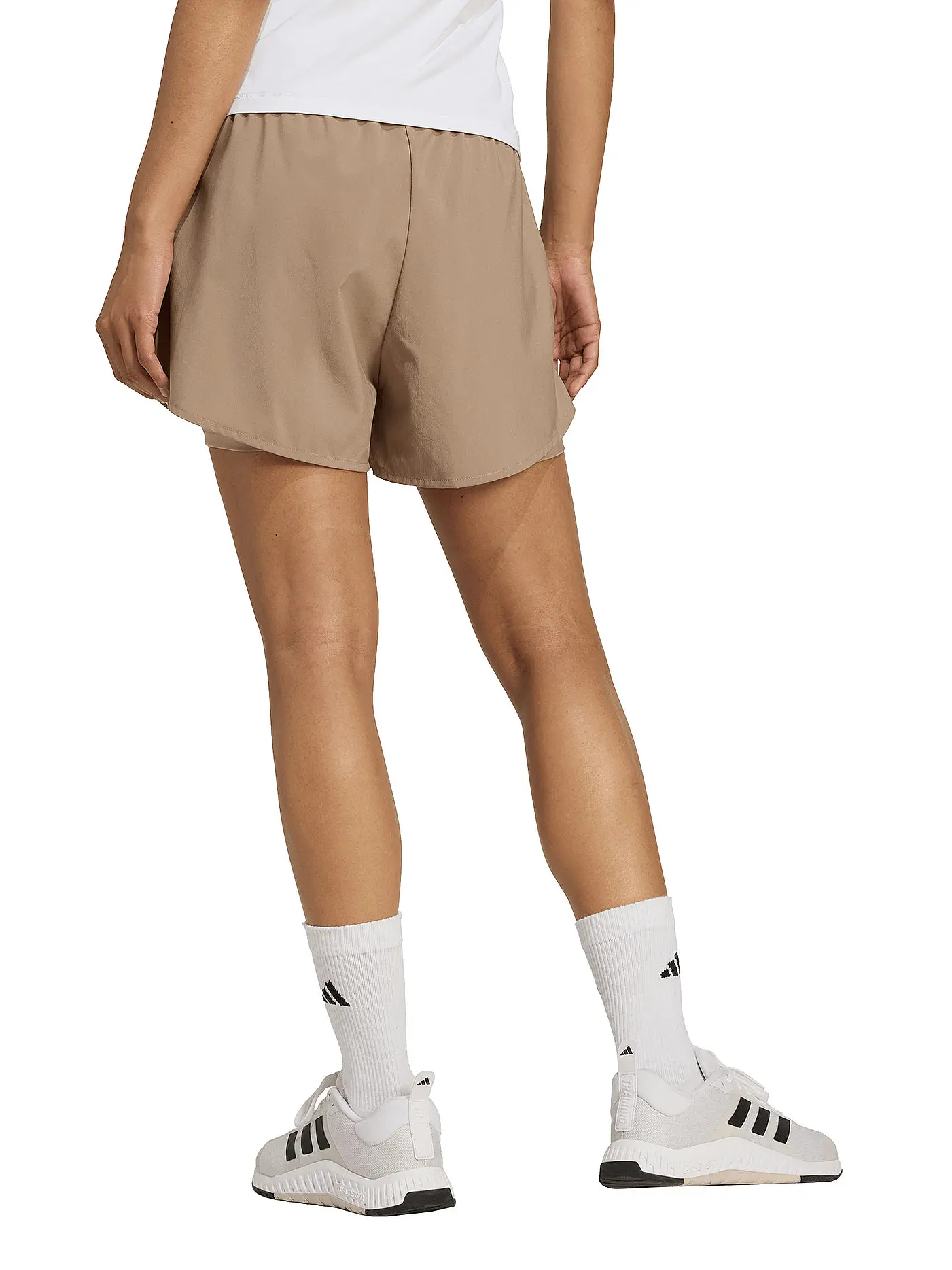 ADIDAS | Damen Fitnessshort AEROREADY 2in1 | braun