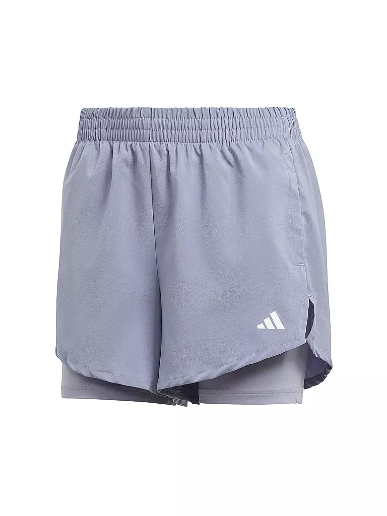 ADIDAS | Damen Fitnessshort AEROREADY Made for Training Minimal Two-in-One | hellblau