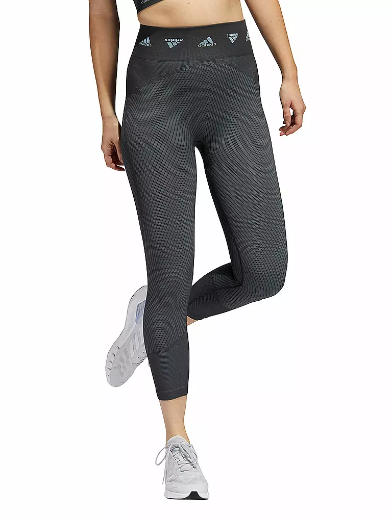 ADIDAS | Damen Fitnesstight Aeroknit 7/8 | grau