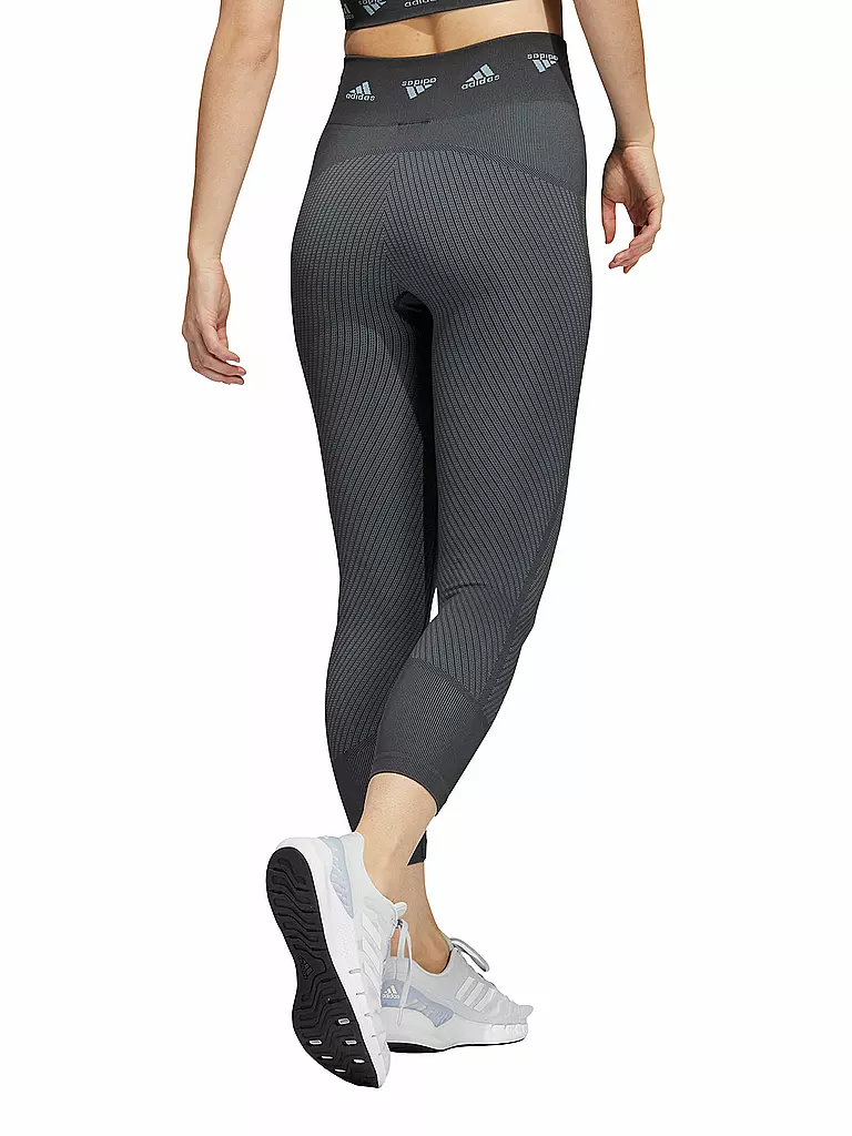 ADIDAS | Damen Fitnesstight Aeroknit 7/8 | grau
