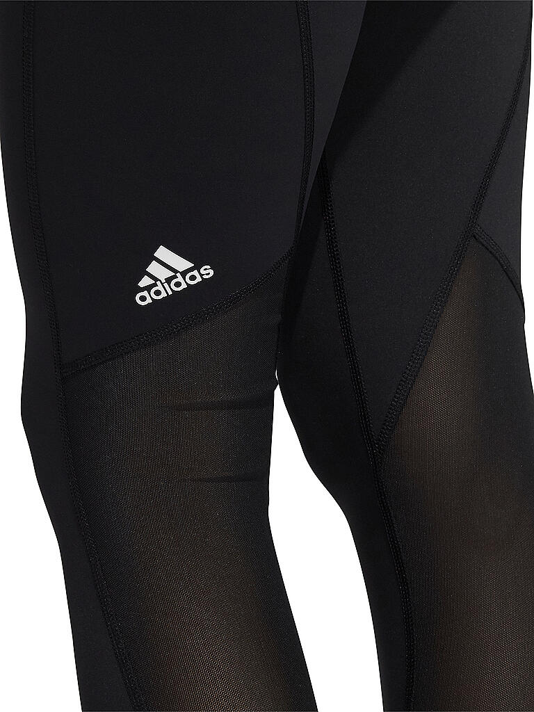 ADIDAS | Damen Fitnesstight Techfit Mid Rise Badge of Sport | schwarz