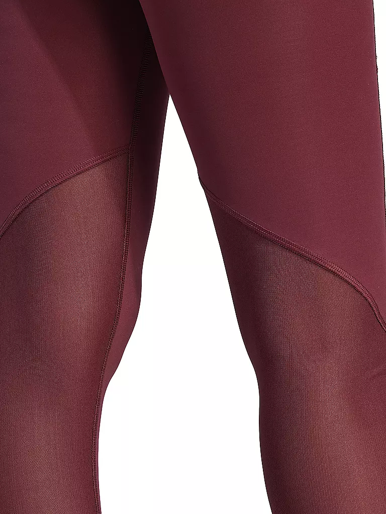 ADIDAS | Damen Fitnesstight Techfit Stash Pocket | dunkelrot
