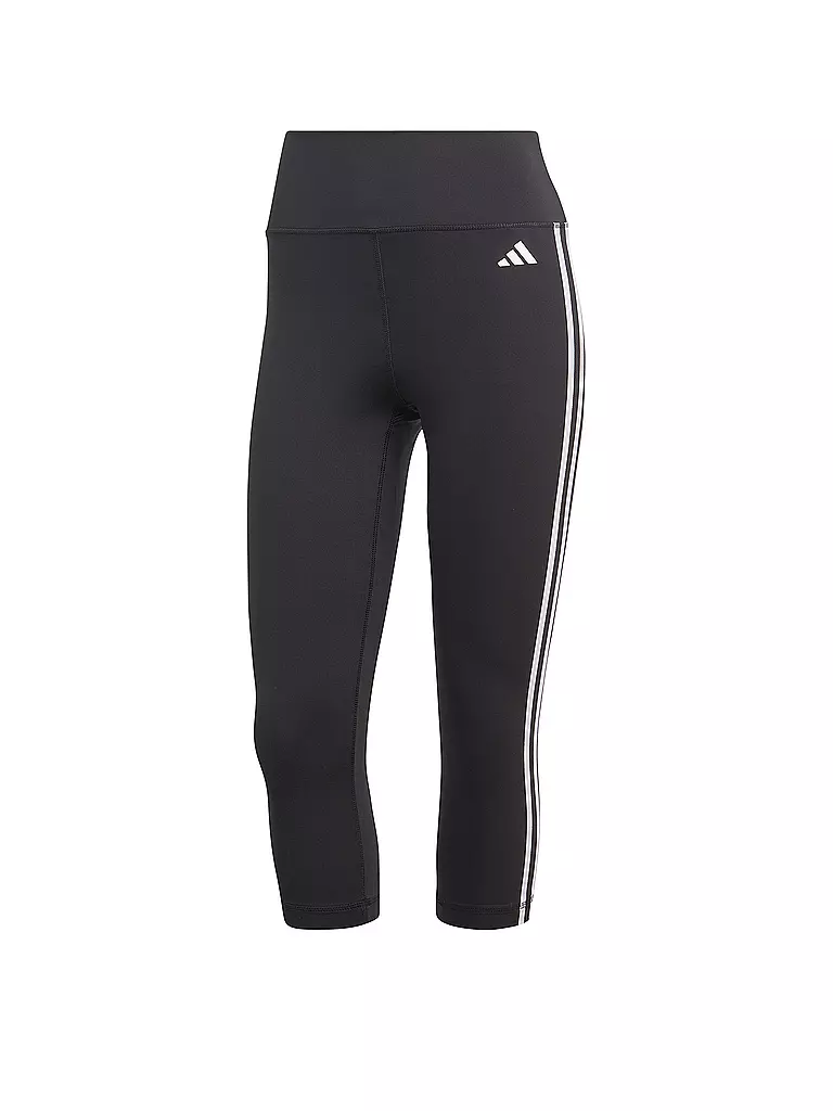 ADIDAS | Damen Fitnesstight Train Essentials 3-Streifen High-Waisted 3/4 | schwarz