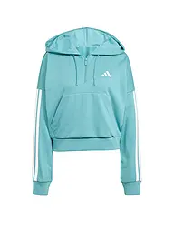 ADIDAS | Damen Hoodie Half Zip 3S | petrol