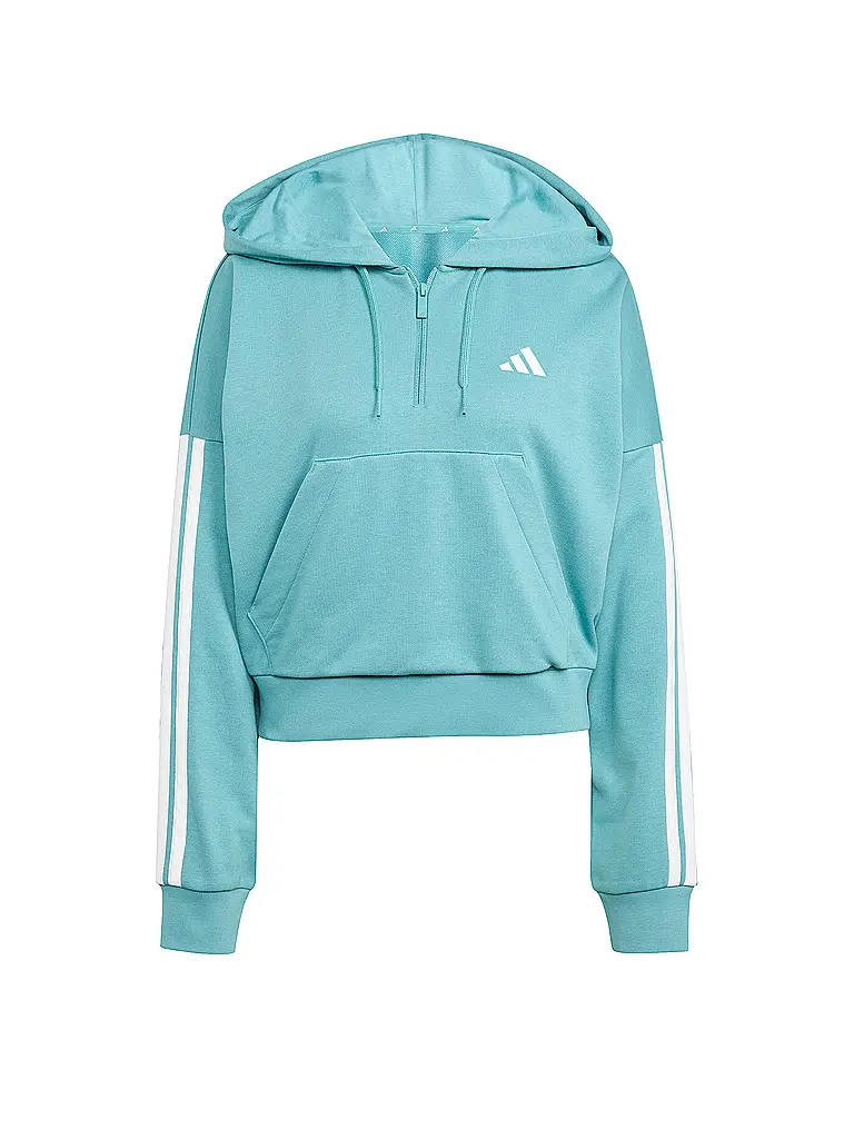 ADIDAS | Damen Hoodie Half Zip 3S | petrol
