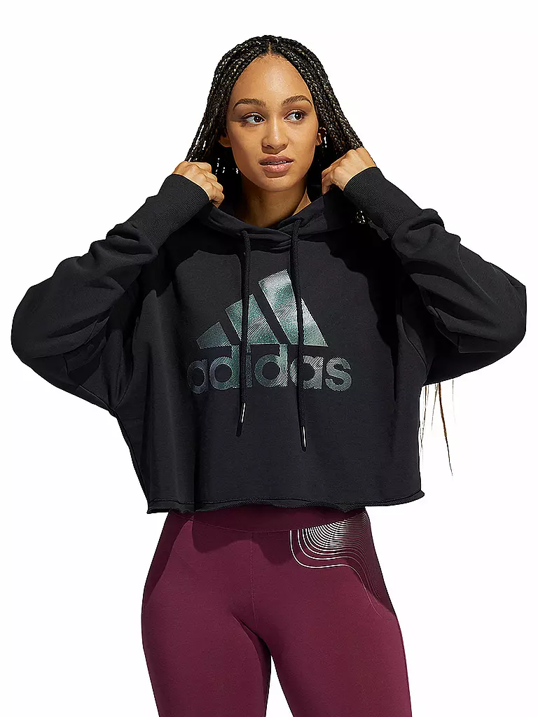 ADIDAS | Damen Hoodie Holiday Graphic | schwarz