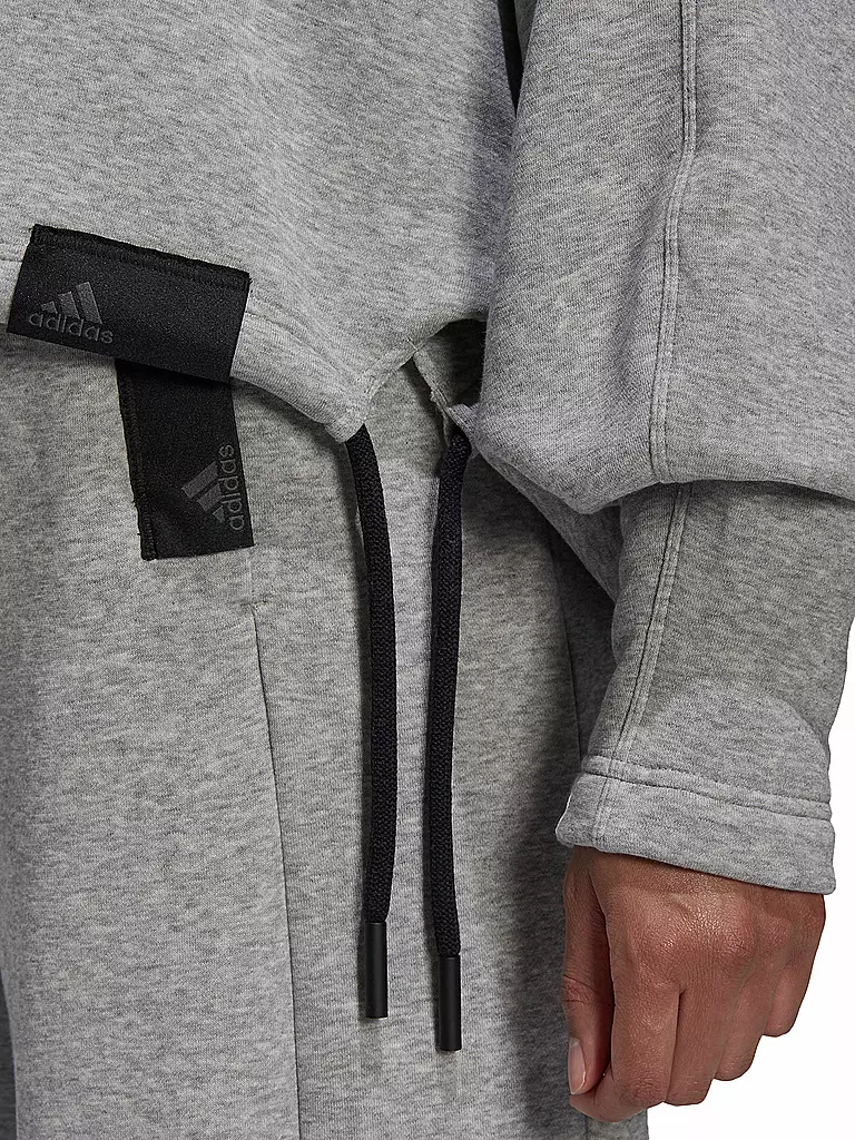 ADIDAS | Damen Hoodie Sportswear Studio Lounge Fleece | grau