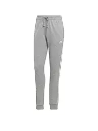 ADIDAS | Damen Jogginghose Essentials 3-Stripes French Terry Cuffed | hellgrau