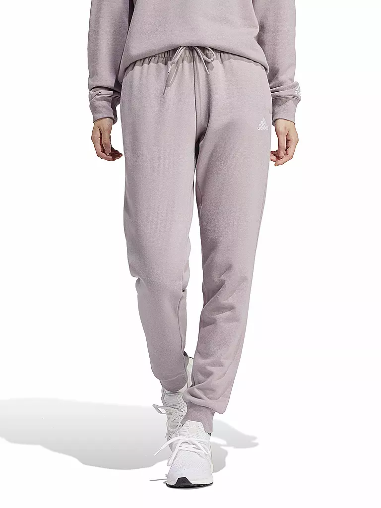 ADIDAS | Damen Jogginghose Essentials Linear French Terry Cuffed | beere