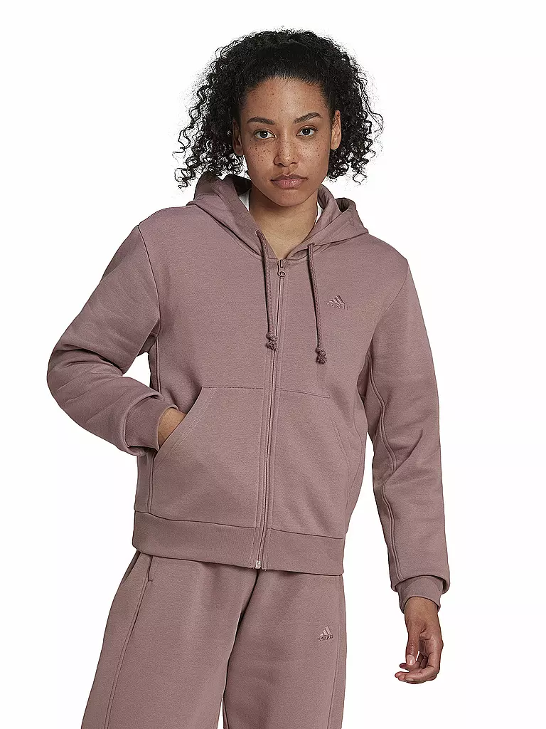 ADIDAS | Damen Kapuzenjacke ALL SZN Fleece Full-Zip  | beere