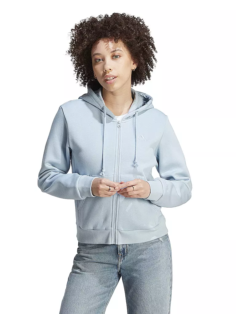 ADIDAS | Damen Kapuzenjacke ALL SZN Fleece Full-Zip | hellblau