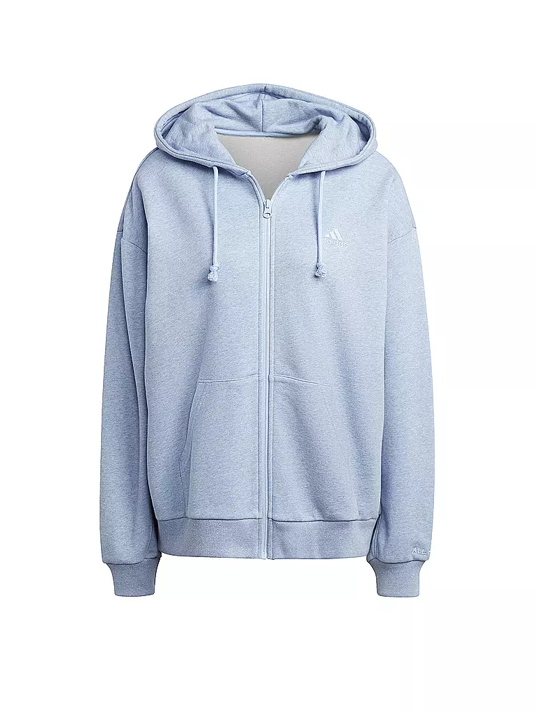 ADIDAS | Damen Kapuzenjacke All SZN French Terry Oversized Full-Zip | hellblau