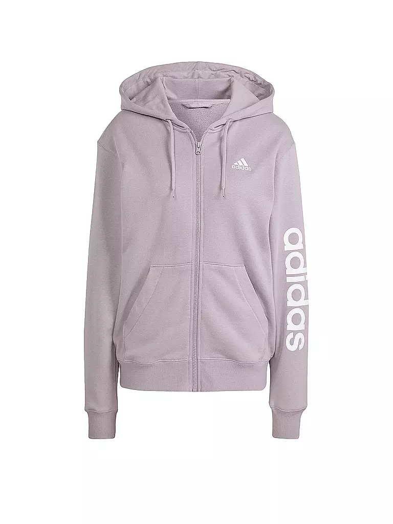 ADIDAS | Damen Kapuzenjacke Essentials Linear French Terry | beere