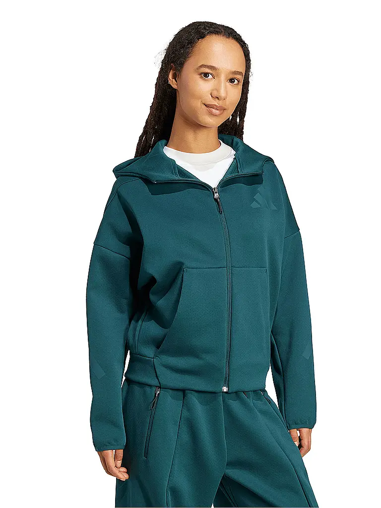 ADIDAS | Damen Kapuzenjacke Z.N.E | petrol