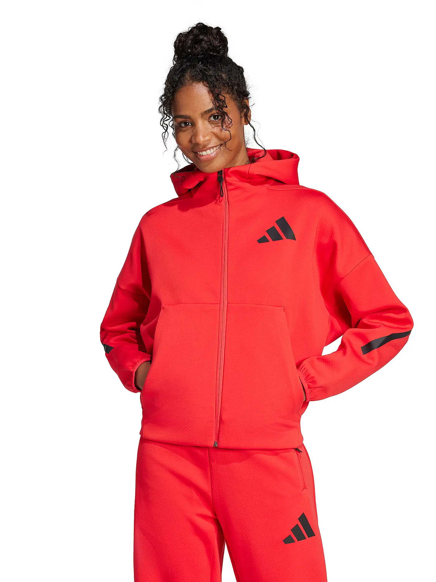 ADIDAS | Damen Kapuzenjacke ZNE | rot