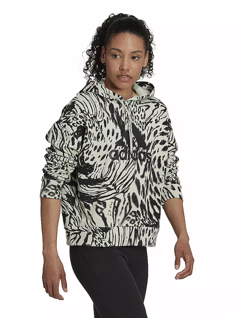 ADIDAS | Damen Kapuzenpullover Future Icons Animal Print | mint