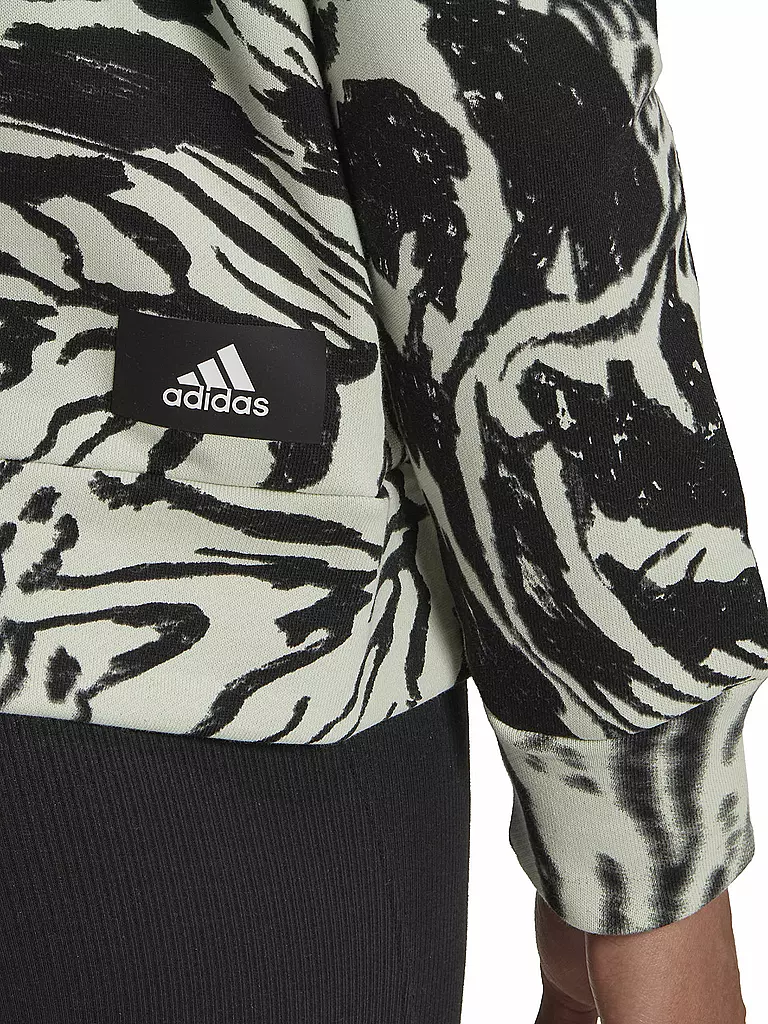 ADIDAS | Damen Kapuzenpullover Future Icons Animal Print | mint