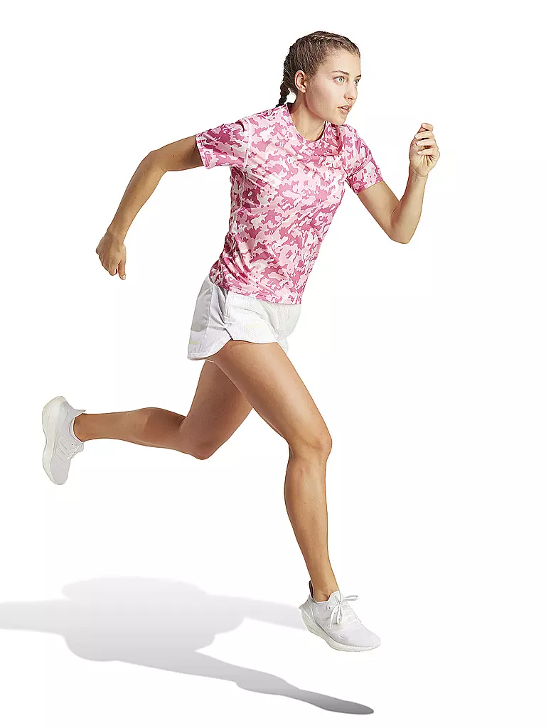 ADIDAS | Damen Laufshirt Own the Run Camo | pink