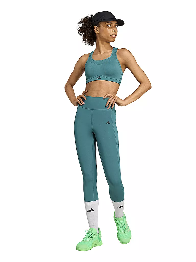 ADIDAS | Damen Sport-BH 	TLRD Impact Training High Support | petrol