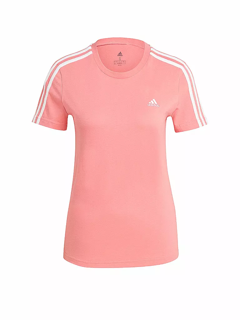 ADIDAS | Damen T-Shirt 3-Streifen | rosa