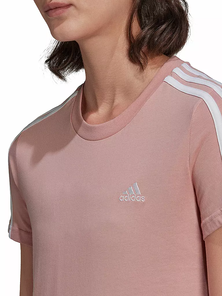 ADIDAS | Damen T-Shirt 3-Streifen | rosa