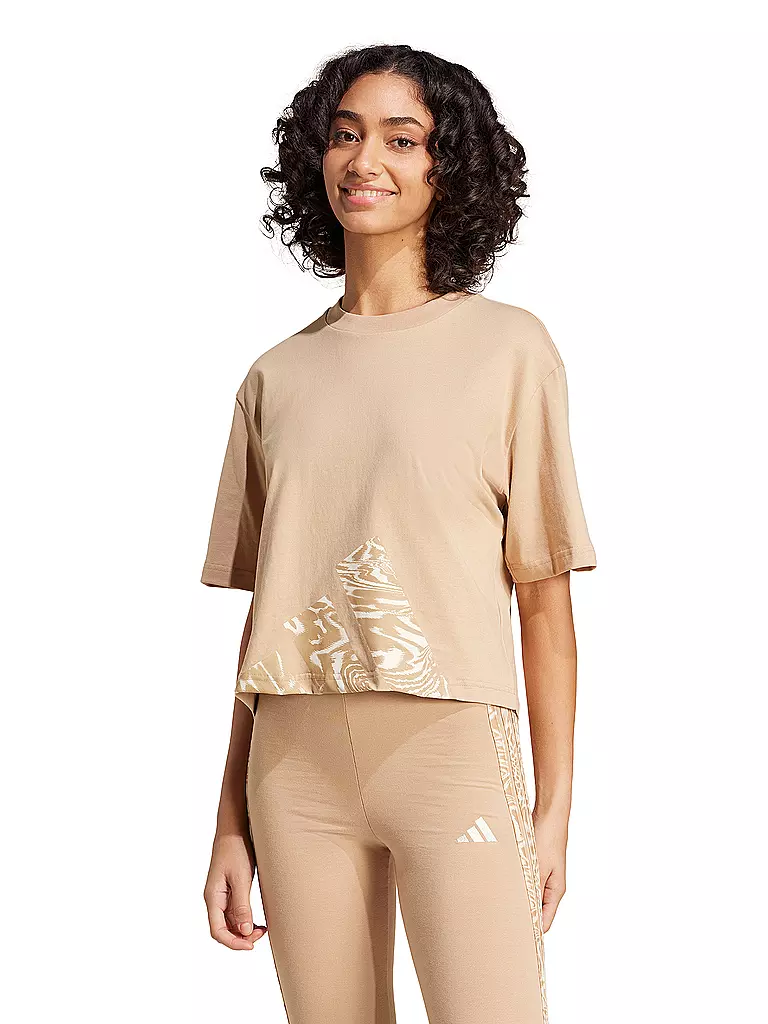 ADIDAS | Damen T-Shirt 3S Cropped | koralle