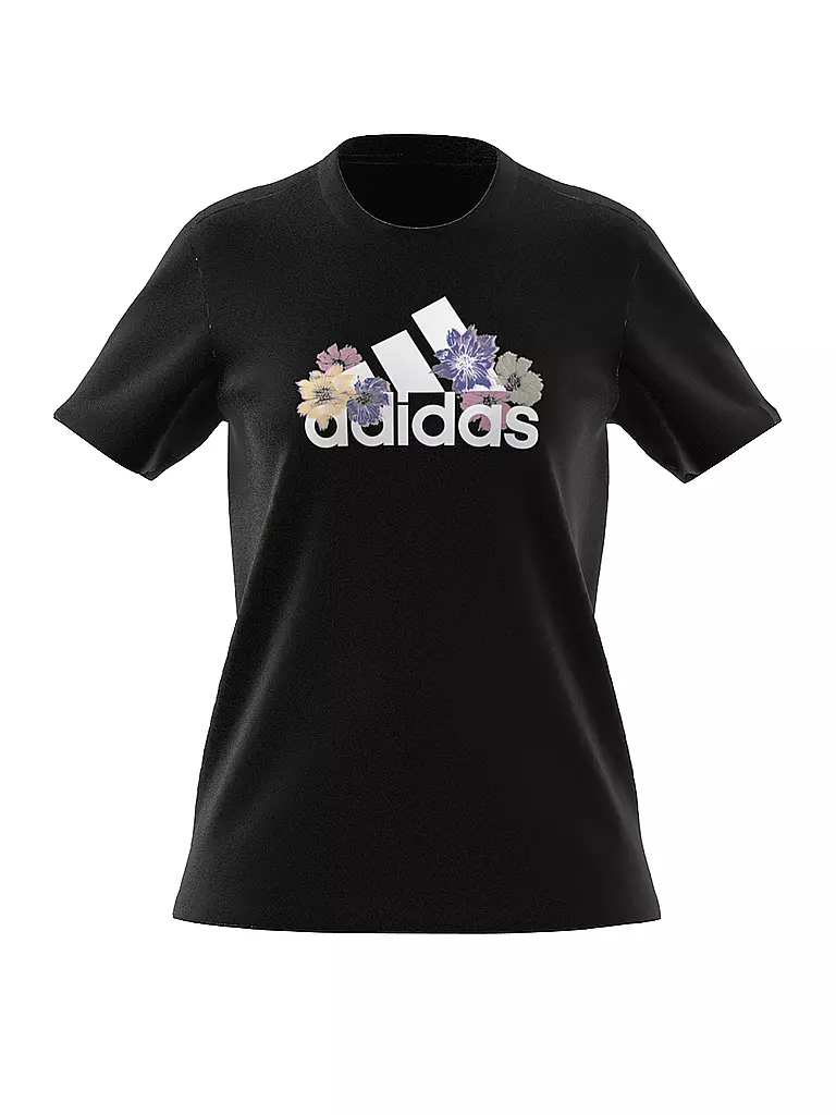 ADIDAS | Damen T-Shirt Floral Graphic | schwarz