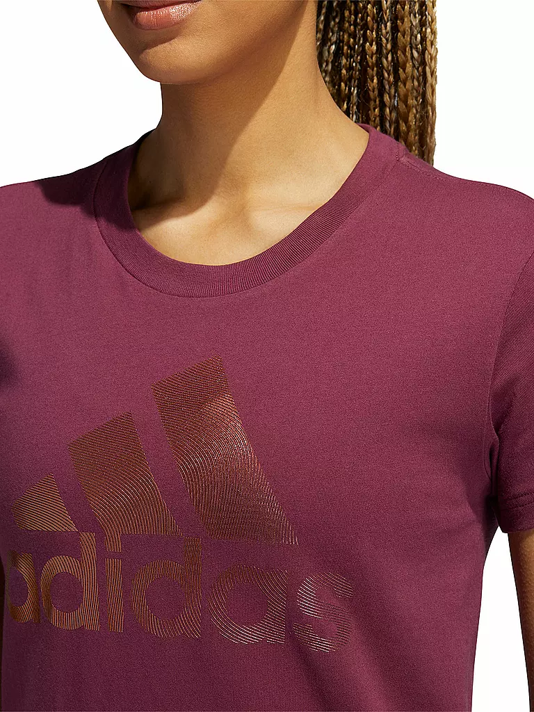 ADIDAS | Damen T-Shirt Holiday Graphic Short | rot