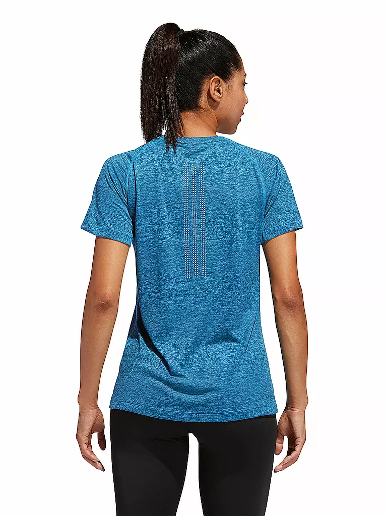 ADIDAS | Damen T-Shirt Prime 3-Streifen | blau