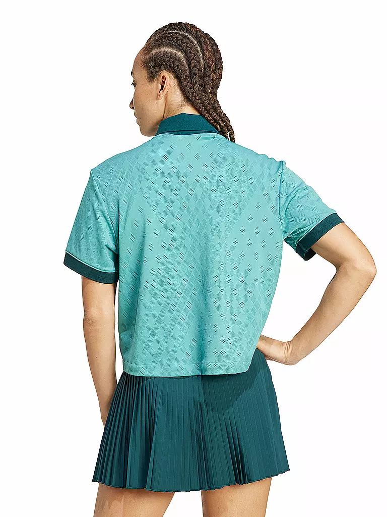 ADIDAS | Damen Tennispolo Pro Original | petrol