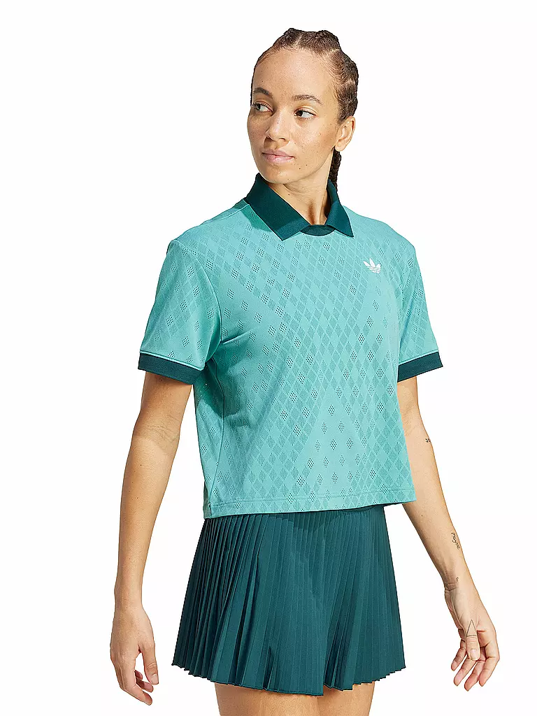 ADIDAS | Damen Tennispolo Pro Original | petrol