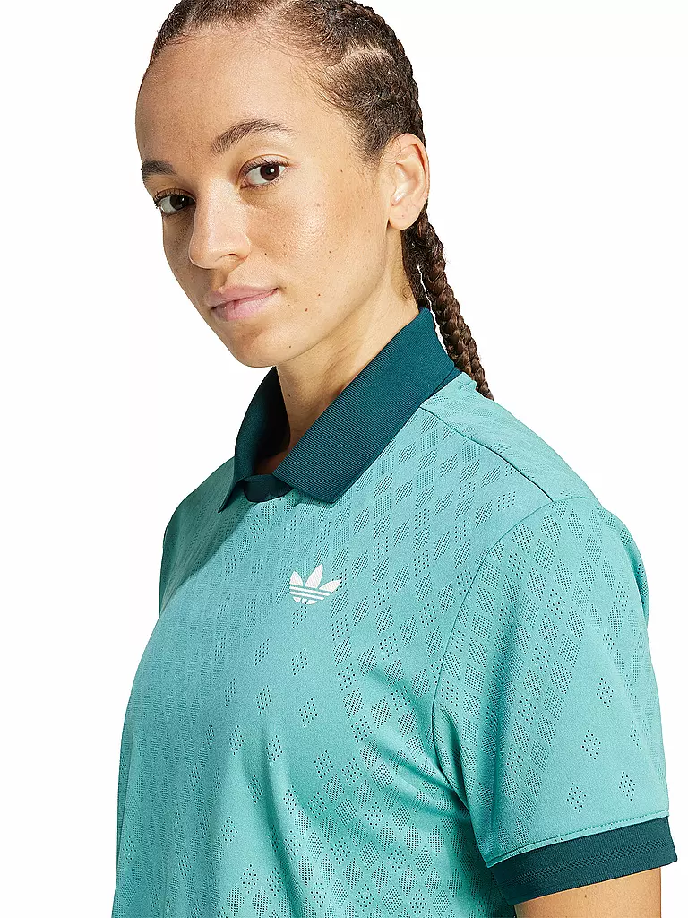 ADIDAS | Damen Tennispolo Pro Original | petrol