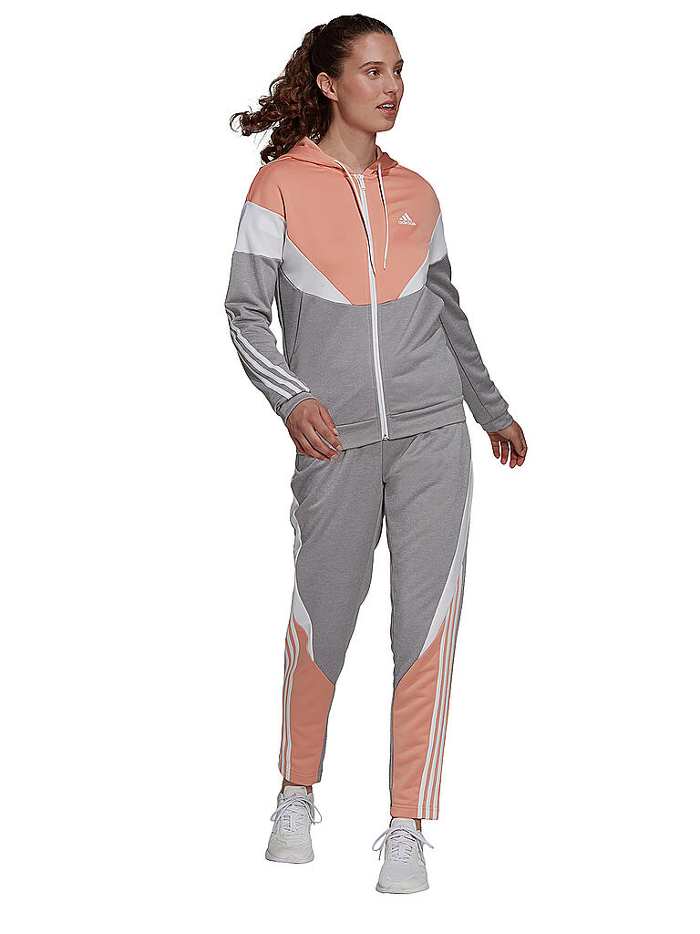 ADIDAS | Damen Trainingsanzug Sportswear Colorblock | grau